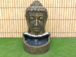 Waterfontein Halve Boeddha Hoofd Goud-Zwart - 130 cm