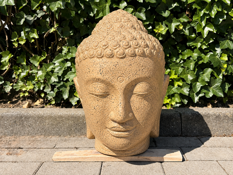 Boeddha Hoofd Natuursteen- 54 cm